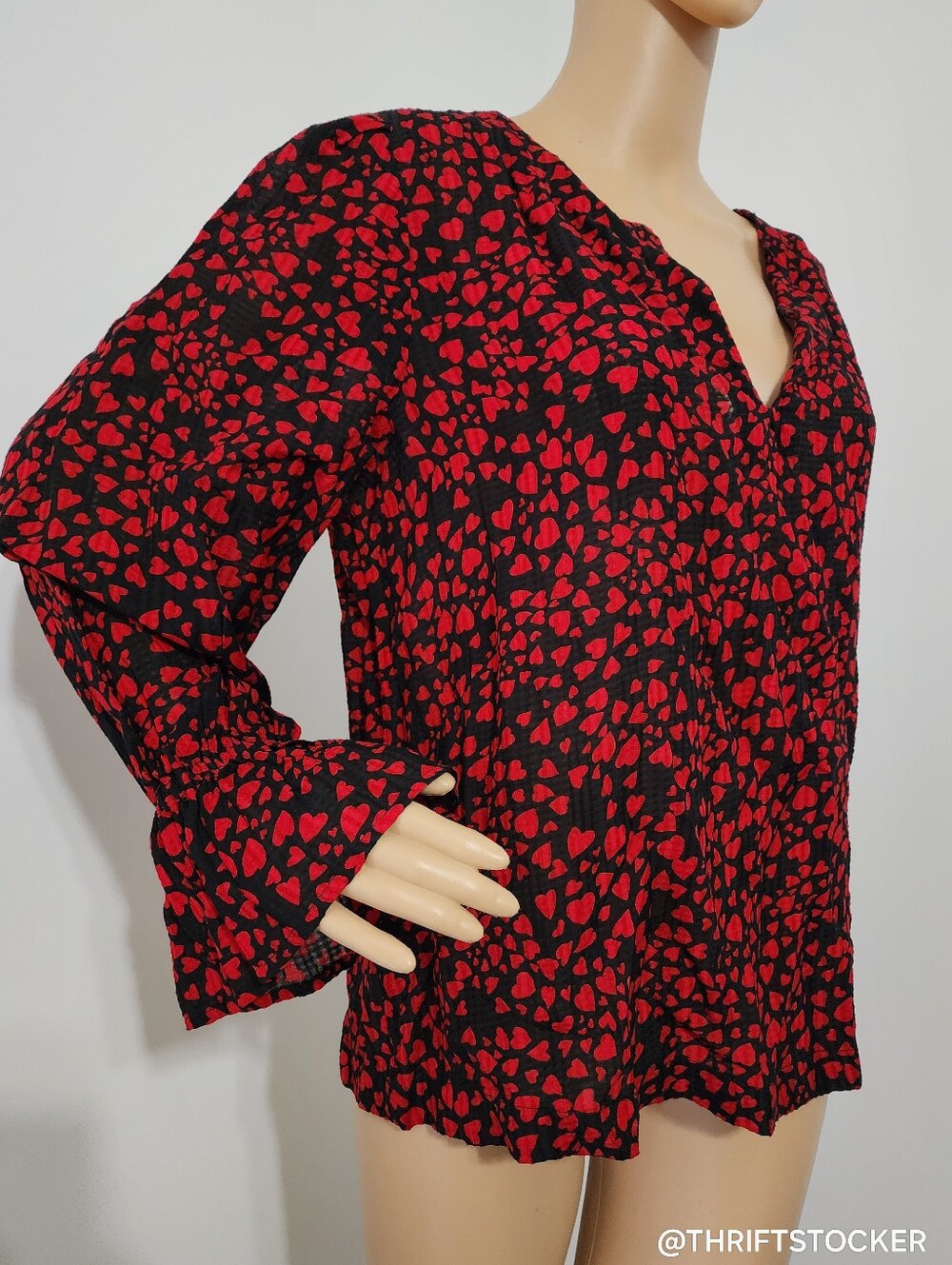 Loft Heart Print Blouse